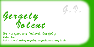 gergely volent business card